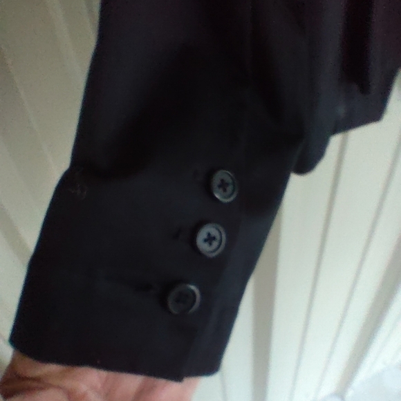 Women's Lightweight Black Blazer Jacket Plus Size 16 - Picture 3 of 3